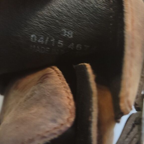 H by Hudson Brown Leather booties made in Portugal size 38 - Picture 11 of 11